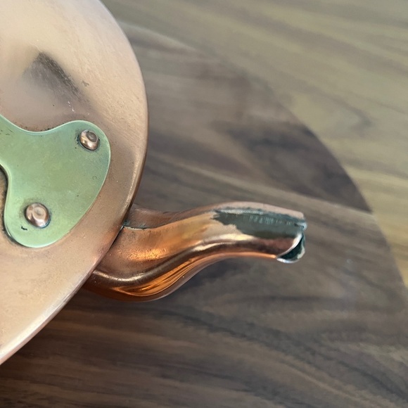 COPRAL Vintage Copper Tea Pot Kettle Made Portugal Shabby Chic Cabincore Decor - Picture 13 of 16